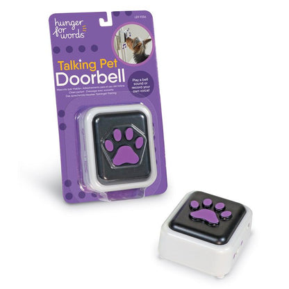Brightkins Hunger for Words Talking Pet Doorbell - 1 Piece Doorbell for Dogs, Doggie Doorbell, Perfect for Dog Potty Training, Talking Dog Buttons