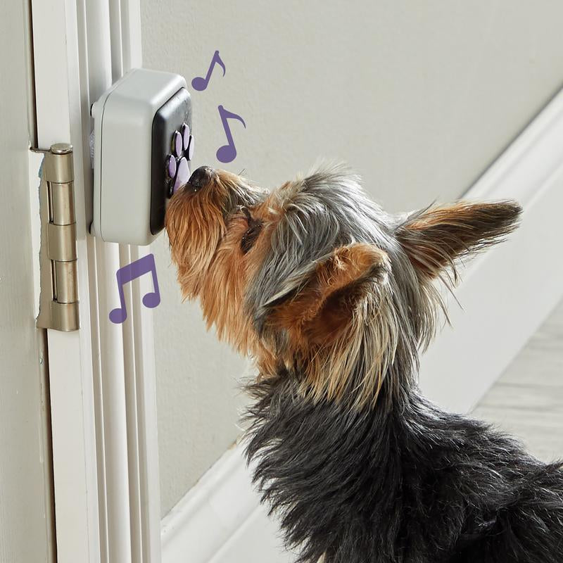 Brightkins Hunger for Words Talking Pet Doorbell - 1 Piece Doorbell for Dogs, Doggie Doorbell, Perfect for Dog Potty Training, Talking Dog Buttons